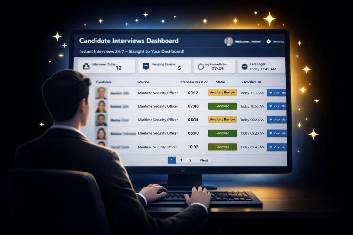 Get Instant Candidate Interviews — 24/7, Straight to Your Dashboard